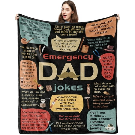 

G-DAKE Gifts for Dad Blanket 60 x50 Birthday Gifts for Dad New Dad Gifts for Men Gifts for Dad Who Wants Nothing Dad Joke Gifts from Daughter Gift for Dad Dad Birthday Gift Best Dad Gift