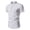 Mens Shirt White, variant on Big and Tall Mens Standing Collar Button Up Short Sleeve Shirt Top Linen Slim Fift Fathers Day Gift
