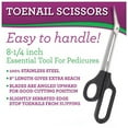 thumbnail image 3 of Teissuly Scissors Long Handle Nail Clippers Toenail Toe Ergonomic Care Pedicure Cutter(Black), 3 of 5