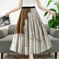 thumbnail image 1 of Vedolay Long Skirt Women's 2023 Summer Plaid Elastic High Waist Flowy A Line Maxi Skirt with Pockets,Yellow One Size, 1 of 5