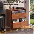 BROTTAR Record Player Stand, Suitable for 7
