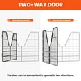 thumbnail image 4 of Horse Stall Barrier, Protective Yoke Design, 52x42 Inch Steel Construction, Horse Stall Gate, Livestock Stall Gate, Dedicated to Standard Stall, Wash Rack, Standard Barn Doorway, 4 of 8