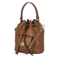 thumbnail image 2 of Free Assembly Women's Faux Leather Drawstring Handbag, Autumn Brown, 2 of 6