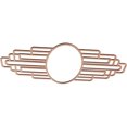 thumbnail image 2 of 34"W x 17"H x 9 3/8"IW x 16 1/8"IH x 1/4"T Elizabeth Wood Fretwork Pierced Ceiling Medallion, Cherry, 2 of 3