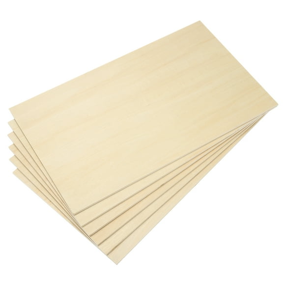 Uxcell 12x20x1/4" Basswood Sheets, 6mm Plywood Sheets Balsa Wood Board Unfinished Thin Wood Squares Boards 12 Pcs