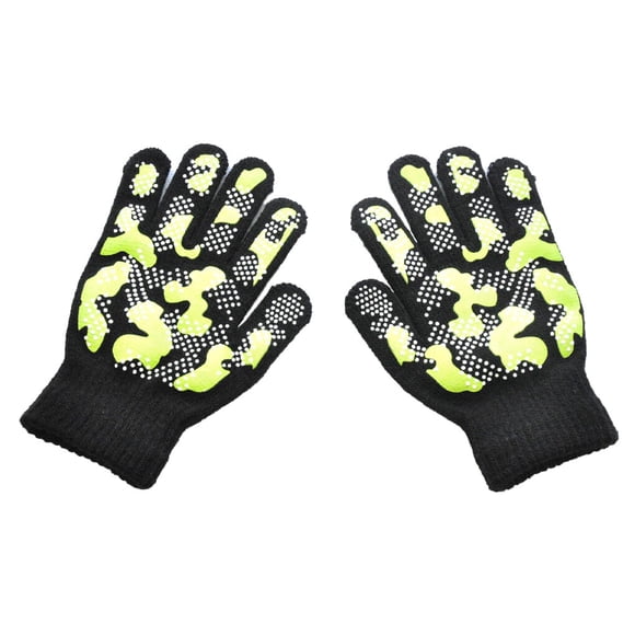 Guantes de invierno para niños Qarigey de punto con diseño de camuflaje