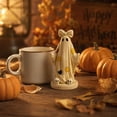 thumbnail image 5 of ZENVIVE Halloween Ghost Figurines, Cute Patches Ghost Resin Sculpture With Bow, Spooky Halloween Decor for Shelf, Mantels, Table Centerpieces Ornament, 5 of 9