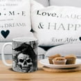 thumbnail image 5 of WIRESTER 11 Oz Ceramic Tea Cup Coffee Mug, Gray Skull Raven, 5 of 7