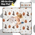 thumbnail image 4 of Halloween Pumpkins Witch Hats and Bats Toddler Nap Mats for Kids Preschool,59"x22" Sleeping Mat Bag or Kids,Toddler Sleeping Bag,Toddler Nap Mat or Daycare, 4 of 6