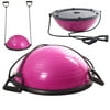Gymax Rose Fitness Strength Balance Yoga Ball Trainer Exercise Gym Pump