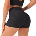 thumbnail image 3 of Rawiri Butt-Lifting Fitness Leggings for Women High-Waist Bubble Textured Sports Shorts, 3 of 5