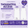thumbnail image 4 of Kaycey Adaptive Clothing Popper Vest, Sleeveless, Navy, Age 9-10, 4 of 11
