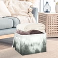thumbnail image 3 of Yayeee Collapsible Cube Storage Bin with Lid Fabric Closet Decorative Basket with Handles, Foggy Forest, 3 of 7