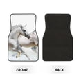 thumbnail image 2 of Yiaed Running White Horses Print Carpet Floor Mats for Cars, Auto Accessories Front & Rear Car Floor Mats Car Floor Foot Mat Sets of 4 Pieces, 2 of 7