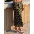 thumbnail image 5 of LMLYSoH Women's Long Floral Skirts Fashionable High Waisted Bodycon Going Out Fish Tail Mesh Skirt, 5 of 9