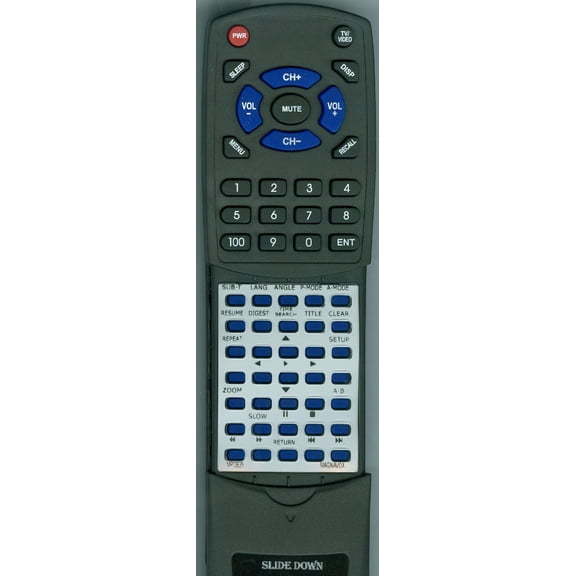 Replacement Remote for MAGNAVOX RTMPD835, MPD835