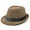 Coffee, variant on Mens Fedora Hat Trilby Summer Beach Sun Straw Hats Men Womens Panama Cap Brim -White