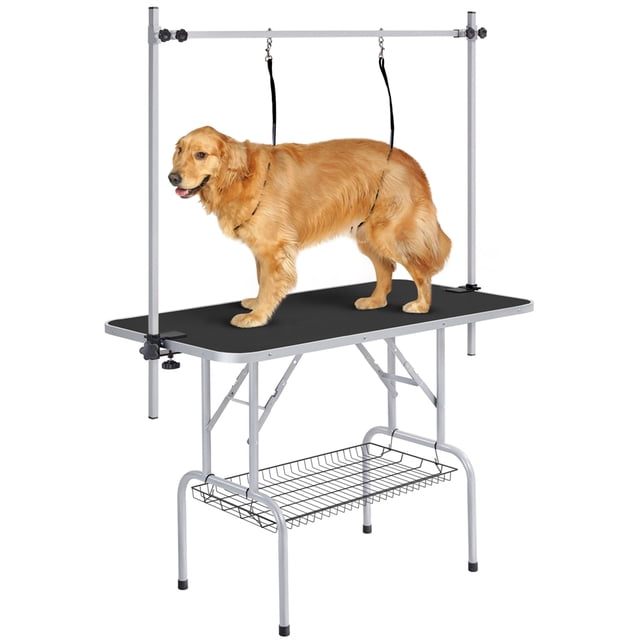 Yaheetech Height Adjustable Pet Grooming Table,Black
