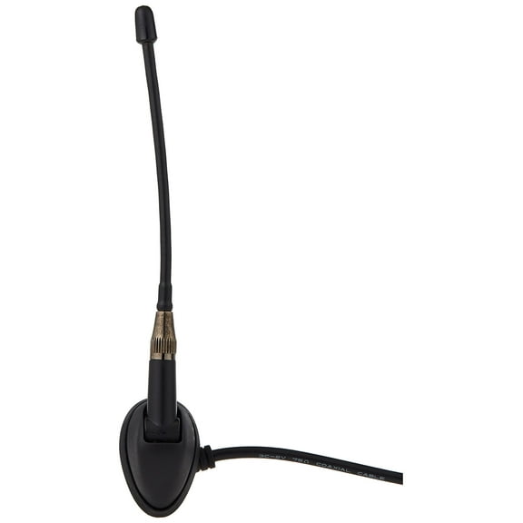 Jensen JAN139 6" Heavy-Duty Universal Top/Side-Mount Rubber Mast Antenna, Black