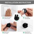 thumbnail image 2 of Toothbrush Holder Razor Holder for Shower Wall Mounted Multi-Purpose Waterproof Self Adhesive Hooks- Functional Utility Holders for Bathroom Dorm Room Essentials(6 Pack), 2 of 5