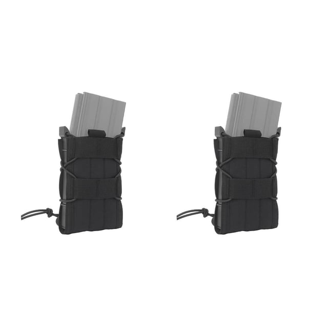 Greeniant WOSPORT, bolsas de soporte con Clip de liberación rápida, bolsas de almacenamiento para entrenamiento de tiro, bolsas de transporte, Negro 2piezas