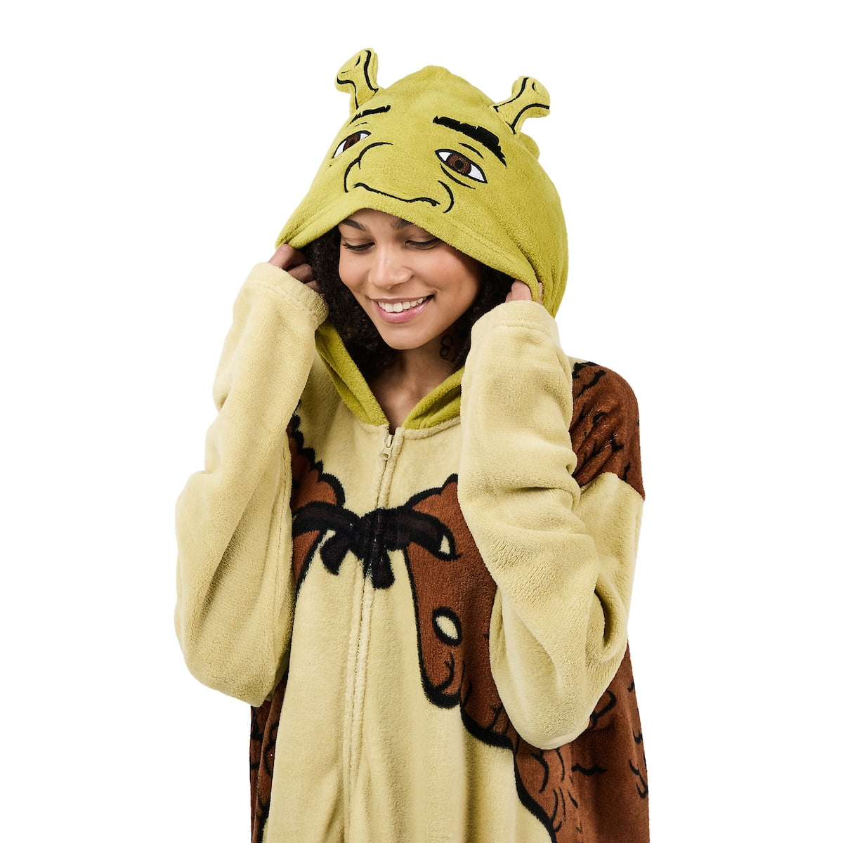 Shrek Men's Hooded Kigurumi Onesie Costume-XL