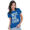 thumbnail image 4 of Best Kid Ever Child Parents Funny Womens Slim Fit Graphic Tee Brisco Brands M, 4 of 5