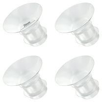 XIRQI 4Pcs 20mm Insert for Breast Pump Replacement Accessories, Flange Insert Compatible with 24mm Flange Shield of Breast Pumps,Practical Milk Collection Accessories