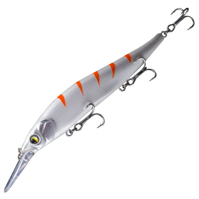 Jerkbaits for Bass with Treble Hook Medium Diving Minnow Fishing