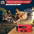thumbnail image 5 of radio d'Urgence avec Manivelle - 7400mWh AM/FM/NOAA radio Météo_Paris, 5 of 5
