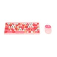thumbnail image 1 of USB Keyboard Mouse, Sloping Panel 86 Keys Keyboard Mouse Combo Wireless Thin Film Technology  for Home Pink, 1 of 7