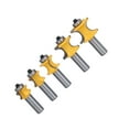 thumbnail image 2 of Broca De Enrutador De Vástago De 1/2 Pulgadas, Fácil Instalación De Contragolpe Que Evita La Hoja De Aleación De Cortador De Fresado Medio Redondo Para Máquina De Grabado CNC ANGGREK Otros, 2 of 8