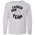 thumbnail image 3 of Inktastic Father's Day Father Son Team Parent Child Fist Bump Long Sleeve Youth T-Shirt, 3 of 5