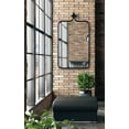 thumbnail image 7 of Kate and Laurel Yitro Modern Rectangle Wall Mirror, 20 x 35, Black, Decorative Industrial Mirror for Wall, 7 of 7
