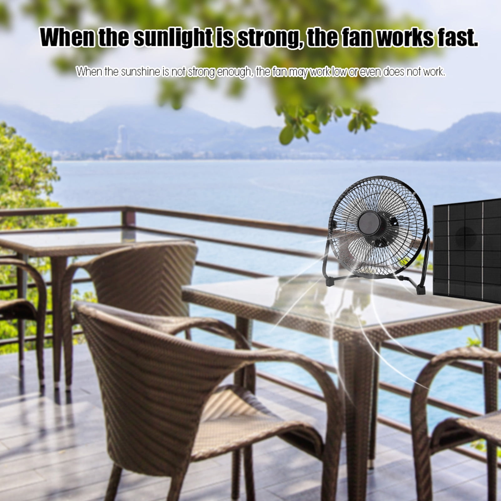 Refroidissement Serre Poulailler Solaire Ventilateur Solaire 100W étanche - Kit Complet Avec Panneau, Ventilateur Rond Pour Serre, Poulailler, Abri De Jardin, Garage