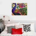 thumbnail image 5 of Orinice Peacock Flower Pattern Fine Art Aesthetic Poster & Print Wall Painting for Home Decor 16x12in, 5 of 6