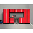 thumbnail image 2 of NewAge Products Bold Series Red 8 Piece Cabinet Set, Heavy Duty 24-Gauge Steel Garage Storage System, LED Lights Included, 2 of 11