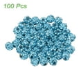 thumbnail image 3 of 100 Pcs 4mm Rhinestone Beads for Jewelry Making, Bling Disco Bead Sparkle Diamond Clay Bead for Necklace Bracelet Christmas, Lake Blue, 3 of 7