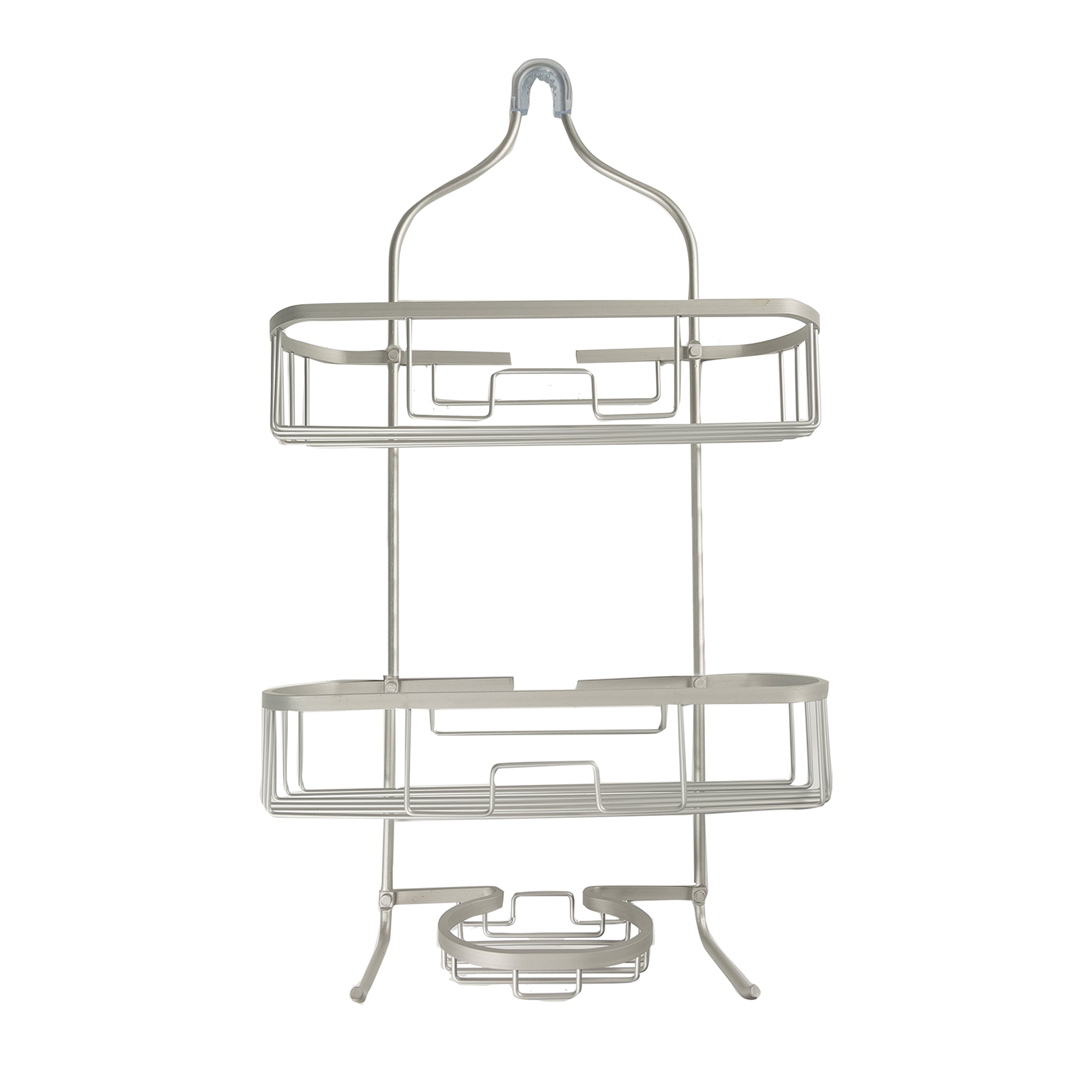 Era Grand Aluminum Shower Caddy,  3-Tier, Soft Silver 15x26in, 15" x 26"
