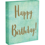 Sixtrees 10X12 Lifestyle Box Sign-Happy Birthday Blue