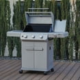 thumbnail image 3 of Monument Grills Mesa 3-Burner Propane Gas Grill, Stainless Steel, Clear View Lid, LED Controls, 3 of 11