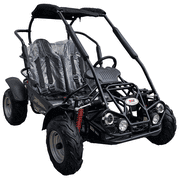 TrailMaster Mid XRX Youth Go Kart, 200cc, Ages 8–14, Up to 25 MPH, Dual Seat, Electric Start (Black)