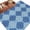 Blue, variant on Sage Green Morocco Area Rugs 3'x5', Washable Small Throw Rugs for Living Room Bedroom, Vintage Abstract Geometric Pattern Indoor Outdoor Rug Non-Slip Low Pile Carpet Runner Reversible Floor Mats
