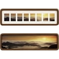 Natural Wood Photo Frames, Tabletop Picture Frame Display With Mat