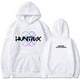 thumbnail image 1 of Moonsky Sudadera con capucha de moda para mujer de la cantante pop Dem/0n HUNTR/X con jersey corto, suave y cómoda, top de manga larga para uso informal en primavera, otoño e invierno. (Blanco 3XL), 1 of 2