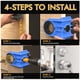 thumbnail image 2 of Kit de Instalación de Cerradura de Puerta, Plantilla para Cerradura de Puerta de Metal o Madera, Kit de de para una Fácil Instalación de la Cerradura (Azul), 2 of 5