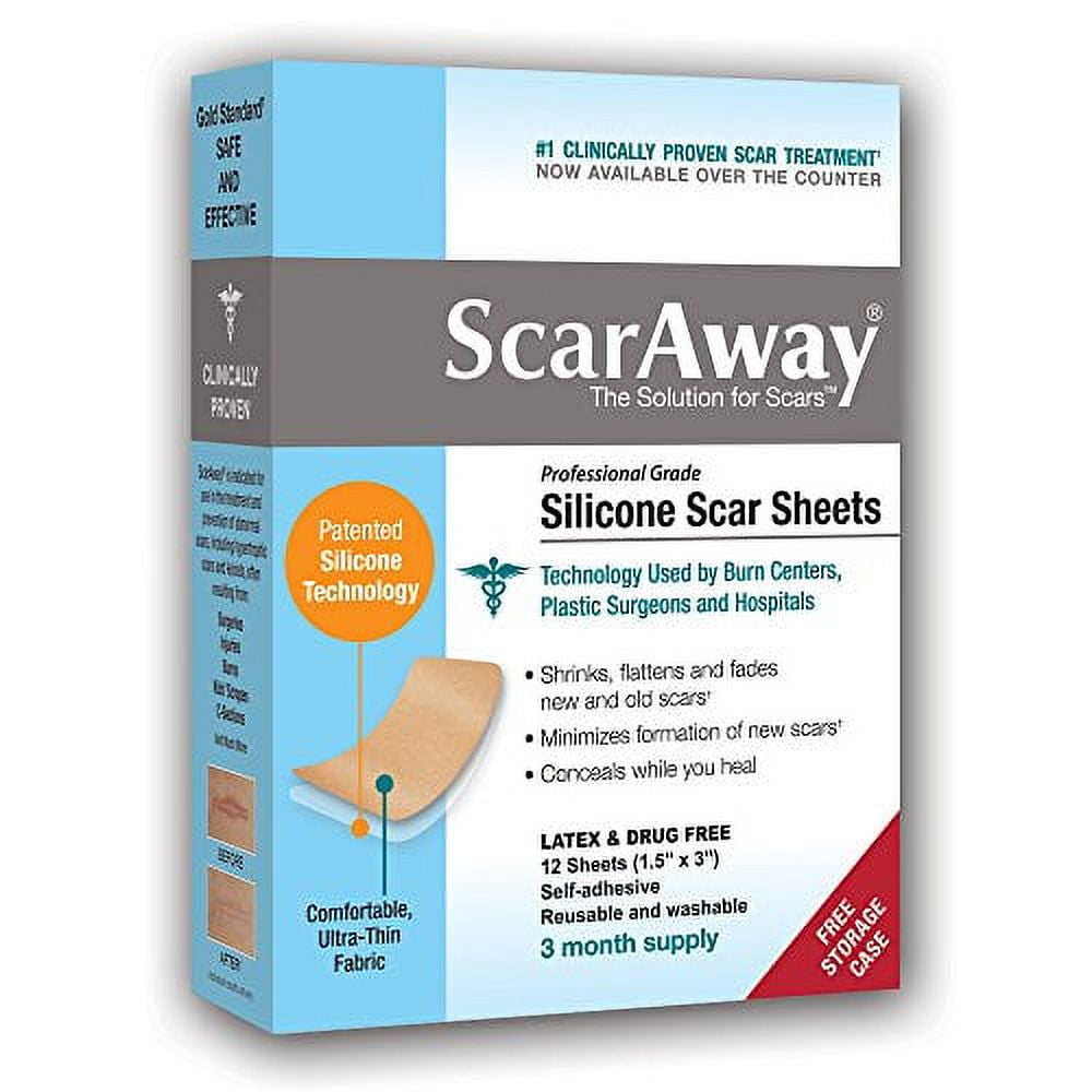 ScarAway Medical-Grade Clear Silicone Scar Sheets 2-Month Supply 6 Sheets  New – ASA College: Florida