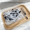 thumbnail image 1 of Nail art 1 mango + 66 pinceles de cabeza redonda desechables + caja de almacenamiento, 1 of 3