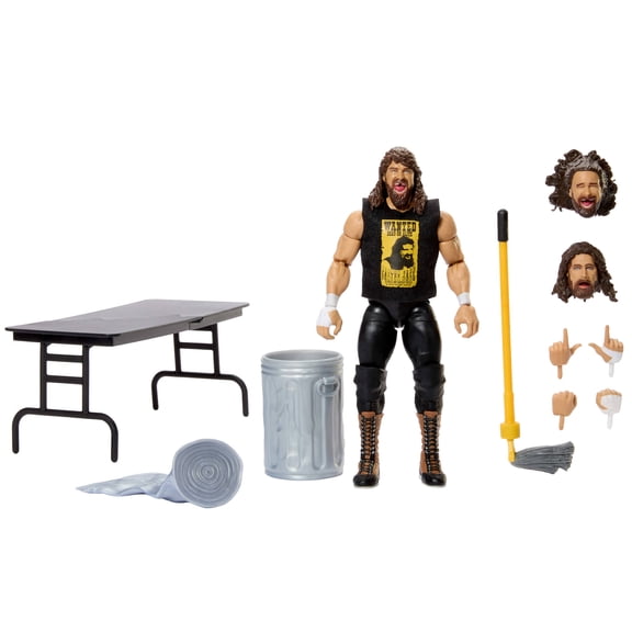 WWE Ultimate Edition Monday Night War Cactus Jack Action Figure & Accessories Collectible Set, 6-inch