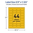 thumbnail image 6 of Avery Printable Rectangle Labels, Bright Yellow, 2/3" x 1-3/4", 440ct, 6 of 11